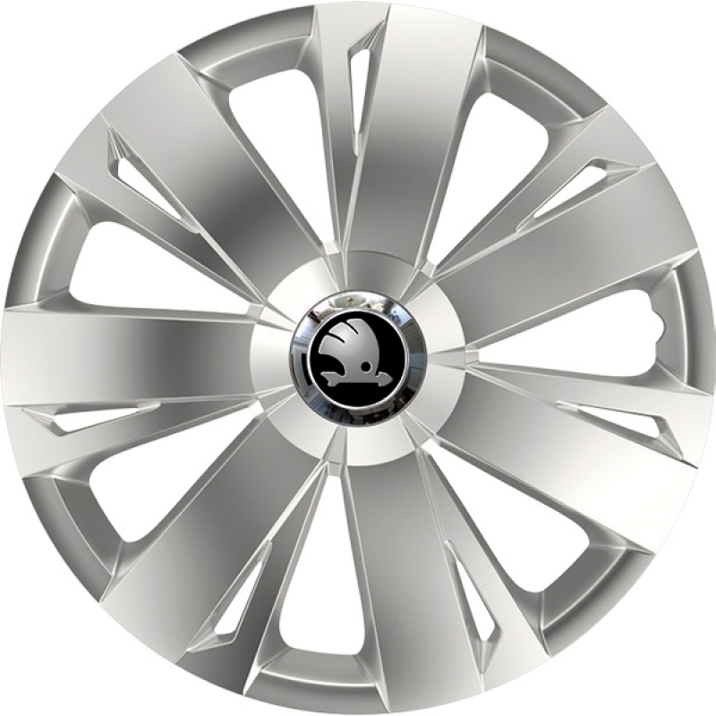 PUKLICE PRE ŠKODA 14" ENERGY silver 4ks